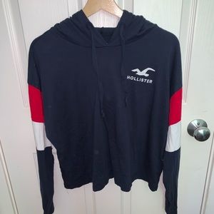 A light weight long sleeve with a hood